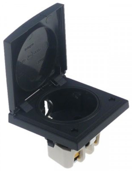 Розетка 240В В 60мм ø монтажный 45мм Ш 60мм с крышкой фазы 1 страны DE макс. 16А L/N/PE