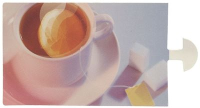LEMON TEA CARD size 64x40 mm