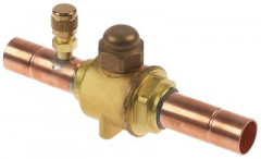 Клапан запорный шаровой с клапаном шрадера DN 15мм 2х-канальн. охлаждение тип 6570/5A CASTEL