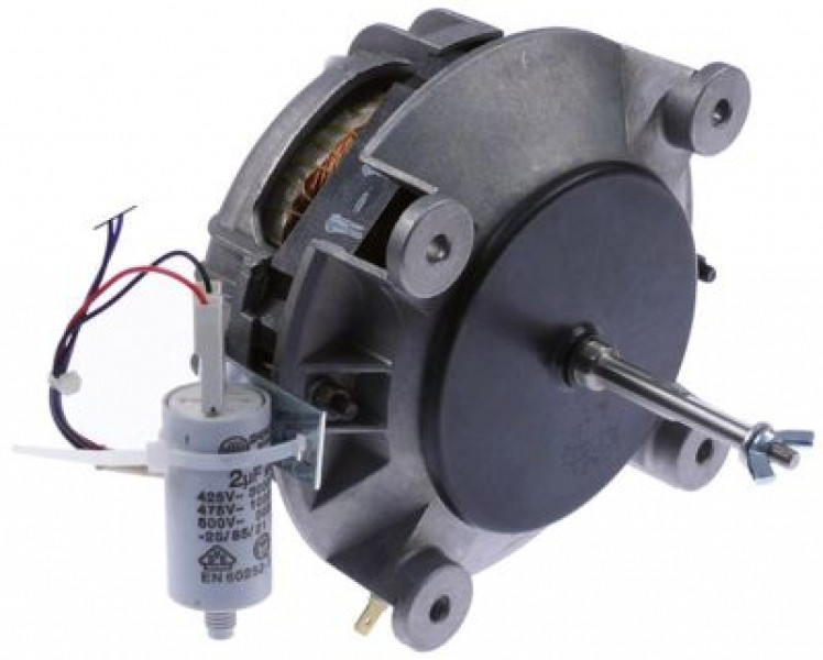 Мотор вентилятора 230В 50Гц фазы 1 Д1 79мм Д2 33мм Д3 23мм Д4 12мм Д1 ø 6x8мм Д2 ø 8мм