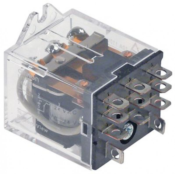 Реле OMRON 24 В перем. тока 10А 3CO присоединение F4,8 пластинчатый крепёж