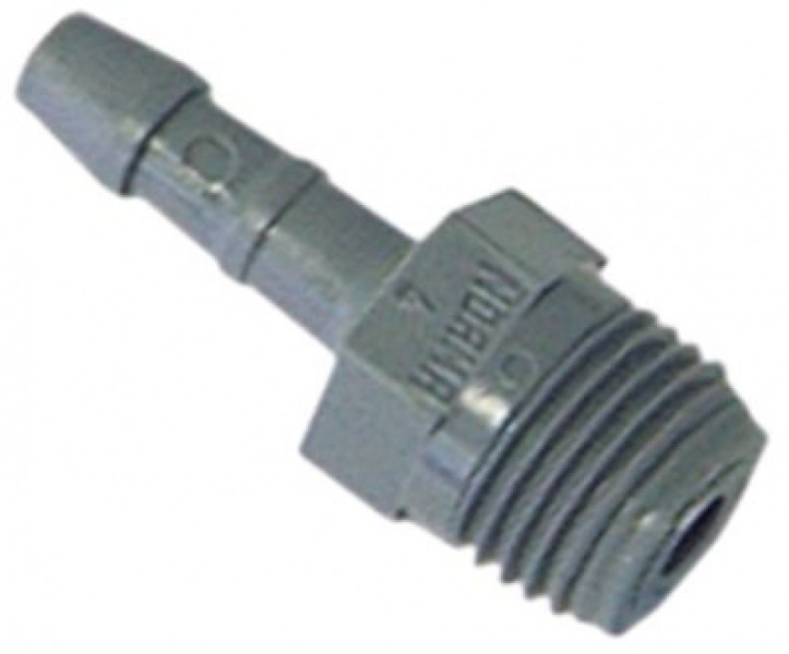 Соединитель шланговый пластмасса прямой резьба 3/8" ø шланга 8мм кол-во в уп-вке 1штук
