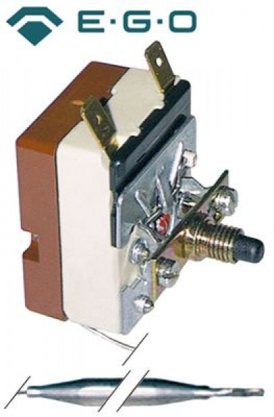 Термостат защитный темп. выкл. 220°C 1-полярн. 1NO 16А ø датчик 6мм Д датчик 77мм