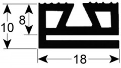 Уплотнитель для холодильной камеры профиль 9903 бел. Кол-во в уп-вке товар, продаваемый на метры
