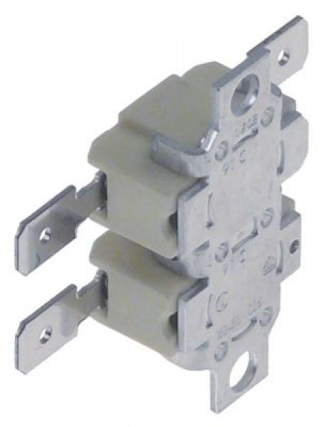 Термостат прикладной темп. выкл. 91°C 2NC расст-ние меж. отвер-ми 34мм присоединение F6,3