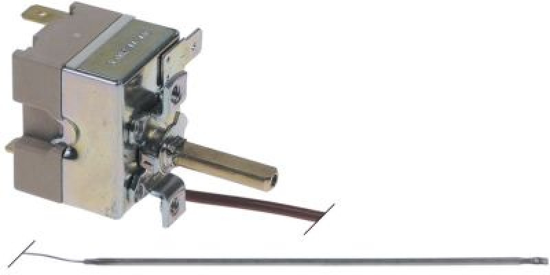 Термостат темп. макс. 280°C 1-полярн. 1NO 16А ø датчик 3мм Д датчик 185мм