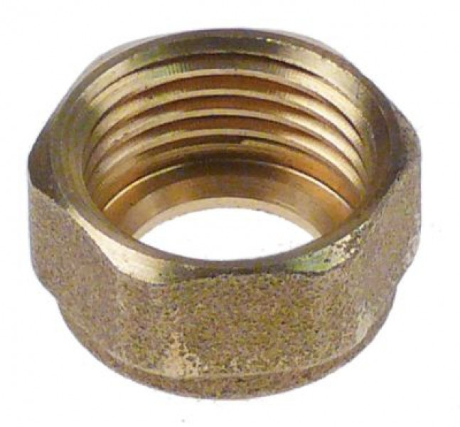 Гайка накидная резьба 1/2" латунь ширина зева ключа 24 для ø трубы: 14мм