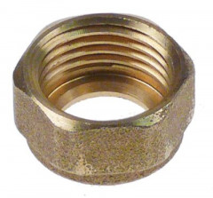 Гайка накидная резьба 1/2" латунь ширина зева ключа 24 для ø трубы: 14мм