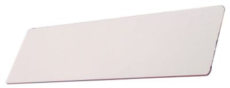 Пластина стеклянная Д 450мм Ш 128мм толщина материала  4мм прямоугольн.