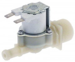 Клапан электромагнитный одинарн. прямой пластмасса темп. макс. 90°C вход 3/4&quot; 24 В перем. тока