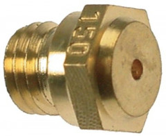 Жиклёр газовый резьба M7x1 ширина зева ключа 10 ø отверстия 15мм