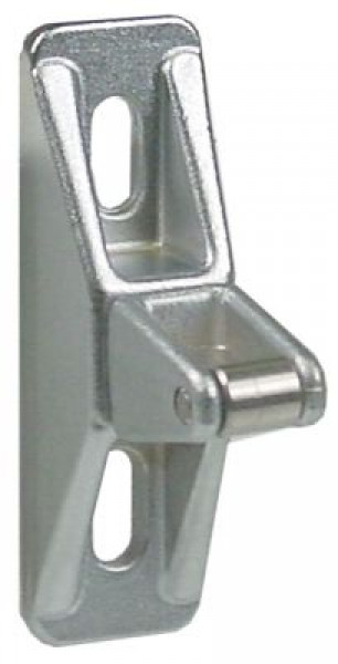 Щеколда никелированная латунь  В 41мм Д 70мм Ш 21мм с рулоном шаг крепления 40мм ø ролики 8мм