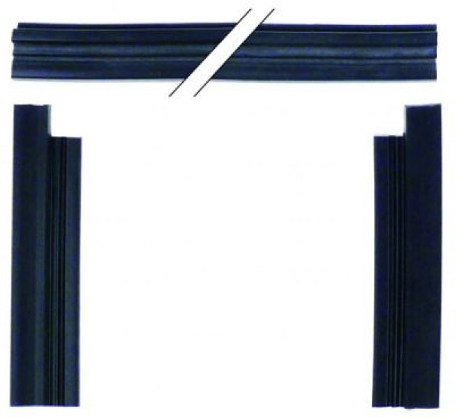 Уплотнитель для тележки-стеллажа Д 490мм из 3х частей