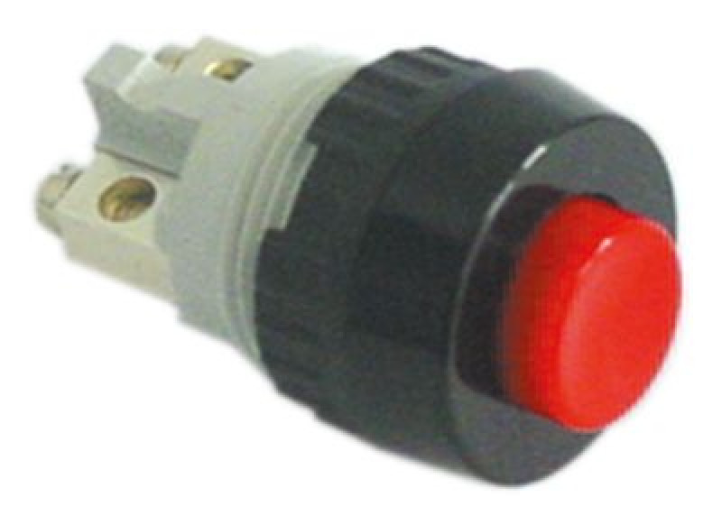 Выключатель нажимной кнопочный монтажные размеры ø15,2 мм красн. 1NC 250В