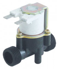Клапан электромагнитный одинарн. прямой пластмасса вход 1/2" 230 В перем. тока выход 1/2" DN10