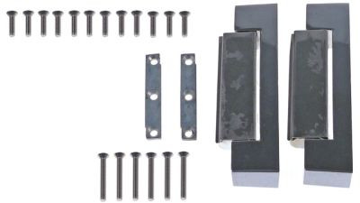 Петли для углов Д 138мм Ш 32мм шаг крепления 30мм без подъёма набор упор слева/справа