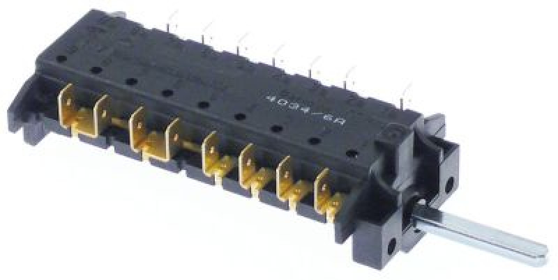 Переключатель выступающий 16А последовательность включения 0-1-2 ø ось 6x4,6мм