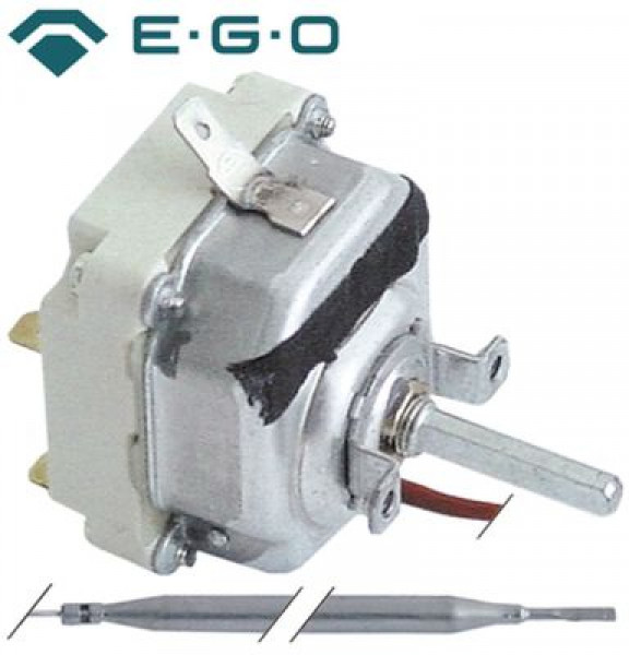Термостат темп. макс. 180°C 3-полярн. 3NO 16А ø датчик 6мм Д датчик 131мм