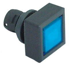 Блок переключателя антрацит./голуб.  - тип нажим. монтажные размеры ø16/24x24 мм квадратн.