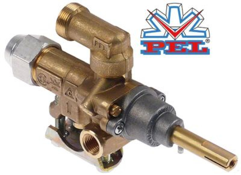 Кран газовый тип 21S МЖ 0,35мм вход для газа фланец трубы ø21 мм