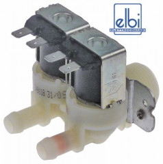 Клапан электромагнитный двойн. прямой пластмасса вход 3/4" 220-240 В перем. тока ELBI