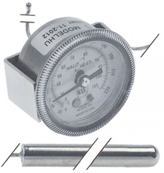 Термометр капиллярная трубка  900мм ø датчик 95мм ø монтажный 41мм темп. макс. 105°C Д датчик 65мм