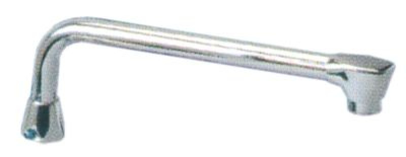 Труба спускная L-образный слив ø слива 22мм выгрузка 300мм высота слива 96мм