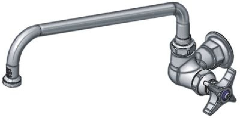 Вентиль настенный арматура стенка верхняя часть крана длина слива 305мм