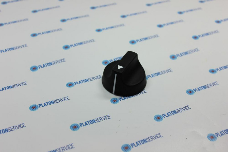 Рукоятка регулировочная нулевое обозначение ø 48мм ø ось 6x4,6мм срез снизу чёрн.