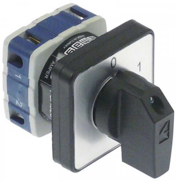 Выключатель поворотный 25А ø ось 58мм длина оси 27мм присоединение винтовое соединение