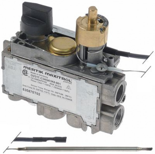 Термостат газовый тип GV31T-C3AQA1K0-001 66-260°C соединение с термоэлементом M9x1