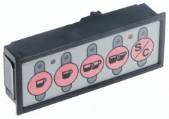 Блок клавиатуры Д 112мм Ш 40мм монтаж. поз-ция сер./розов. кнопки 5