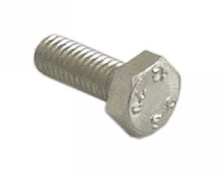Винт шестигранный DIN 933 / ISO 4017 резьба M6 CNS ширина зева ключа 10 Д резьбы 16мм