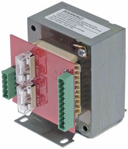 Трансформатор первич. 110-250 В перем. тока вторичное 18VAC 100ВА присоединение штекер В 103мм