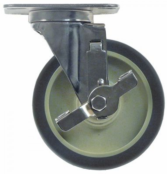 Ролик направляющий пластинчатое крепление  расст-ние меж. отвер-ми 70x85мм В 158мм