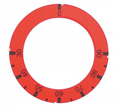 Маркировка регулировочной ручки термостат темп. макс. 90°C 30-90°C внутр.ø 455мм красн.