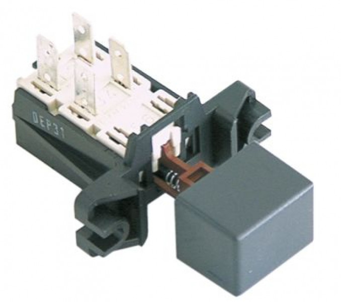 Выключатель кнопочный монтажные размеры  - сер.  - одинарн. квадратн.  -  -