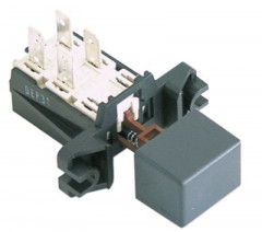 Выключатель кнопочный монтажные размеры  - сер.  - одинарн. квадратн.  -  -