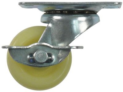 Ролик направляющий пластинчатое крепление  расст-ние меж. отвер-ми 45/75мм В 85мм