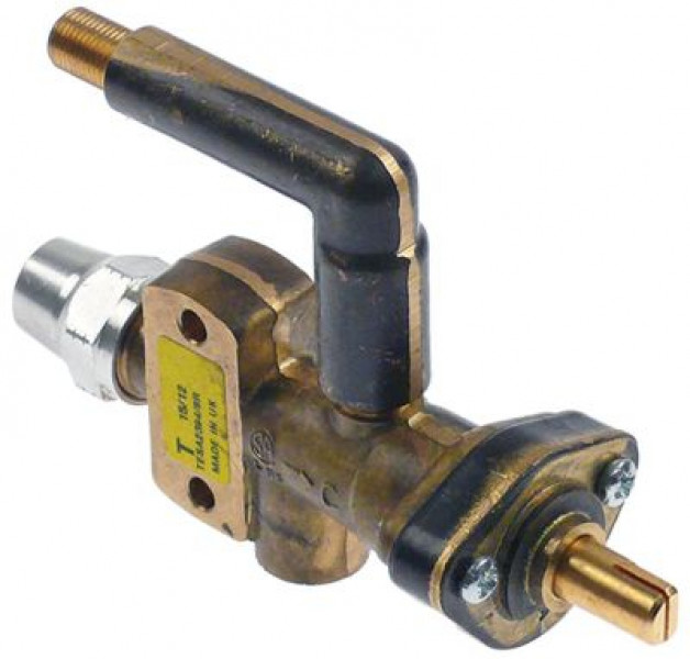 Кран газовый тип TESA2394/8R вход для газа фланец (труба-ø 1/4") справа