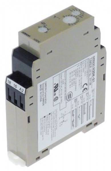 Реле времени OMRON диапазон времени 0,1 с-1200 ч присоединение винтовой зажим 5А H3DK-S1