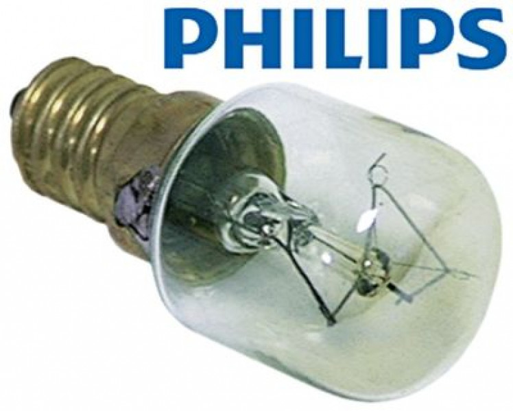 Лампа накаливания цоколь E14 230В 15Вт Д 47мм ø 22мм темп. макс. 300°C длина цоколя 20мм