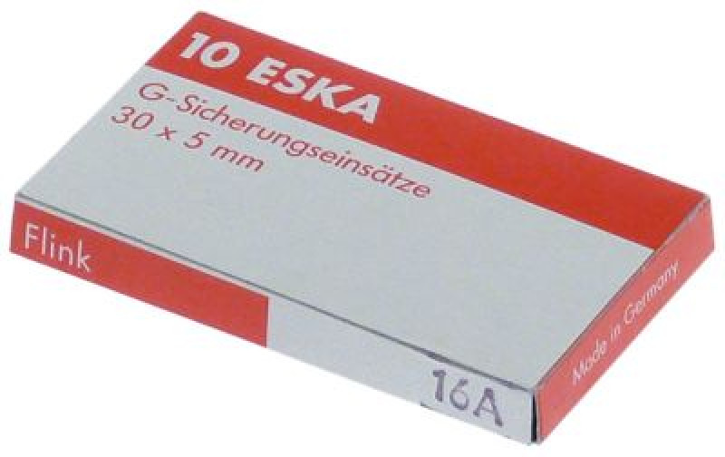 Предохранители слаботочные 16А среднеинерцион. номинальное напряжение 500В кол-во в уп-вке 10штук