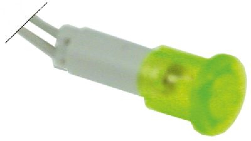 Лампочка сигнальная ø 10мм 230В зелён.