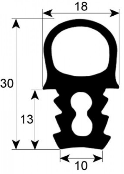 Уплотнитель дверной профиль 2073 Ш 490мм Д 1465мм 1.20-99 Кол-во в уп-вке 1 подходит для HOUNÖ