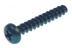 Винт Д 34мм вороненая сталь ø 5мм без острия для пластмассы отверстие крестовой шлиц