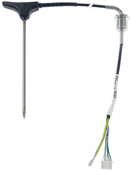 Датчик температурный погружной для измерения температуры в толще продукта термоэлемент K (NiCr-Ni) кабель PTFE