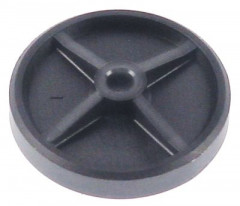 Колёсико пластмасса ø 42мм чёрн.