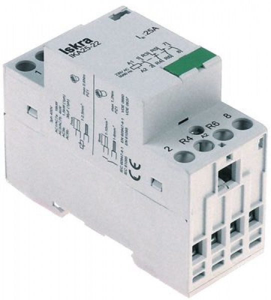 Контактор монтажный омническая нагрузка 25А главные контакты 2NO/2NC тип IK25-22 230В