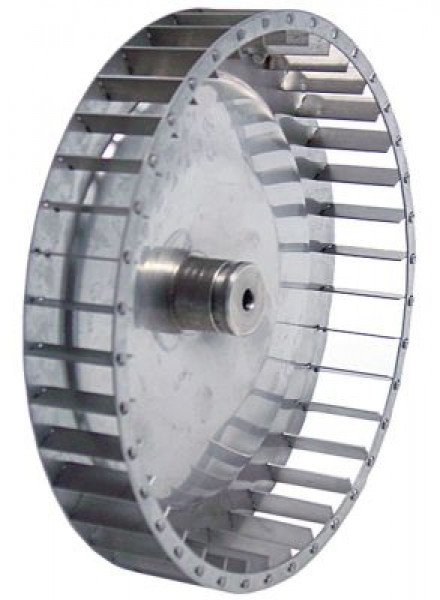 Крыльчатка вентилятора В1 40мм В2 26,5мм Д1 ø 215мм Д2 ø 8мм Д3 ø 8мм лопатки 38